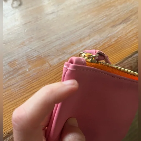 Petal Clare V Coin Clutch w orange zipper - Picture 4 of 4